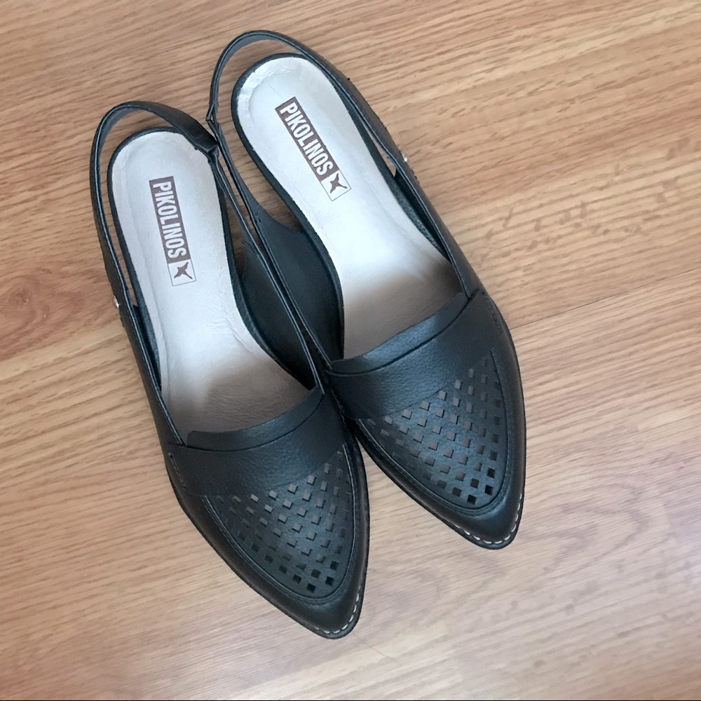 Pikolinos Caleta Perforated Slingback Flat 38